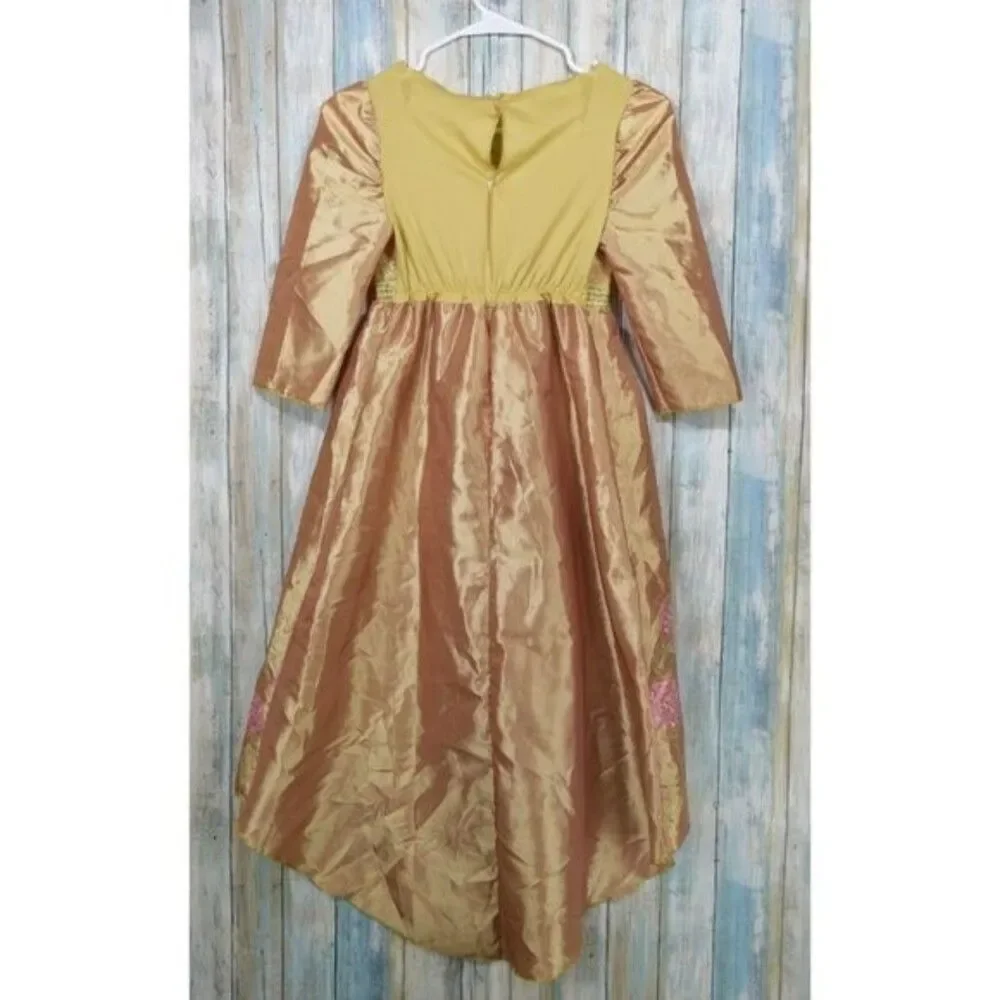 Disney Maleficent Aurora Gown Dress Kids Size 10/12 Halloween Costume
